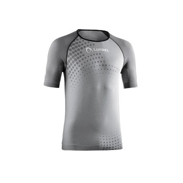 Majica s kratkimi rokavi LURBEL SPIRIT FLUX SHORT SLEEVES Gris Hielo/Neg