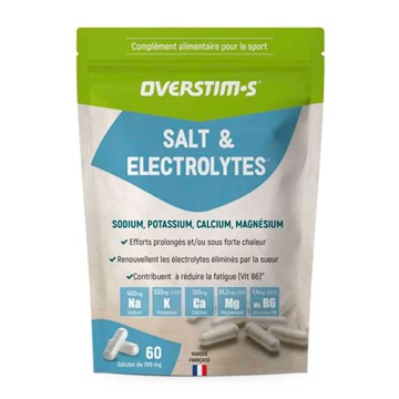 Tabletit Overstims Salt & Electrolytes 60 Cap 1 Ud