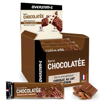 Riegel OVERSTIMS Choco Leche Magnesio 50g 28 ud
