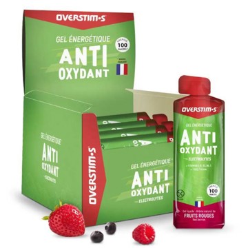 Energiegel OVERSTIMS Frutos Rojos 34g caja de 36 ud