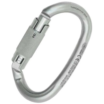 Karabiner Kong Ovalone Dna Acero Autoblock Lunar White