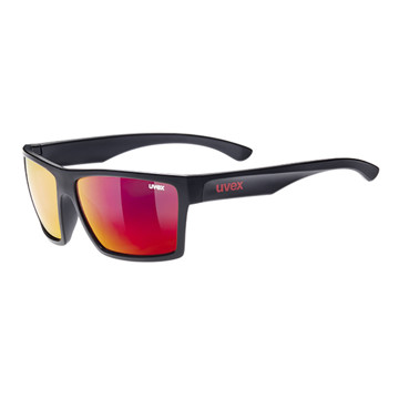 Briller Uvex LGL 29 Black Mat/Mirror Red S3