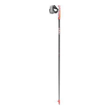Stave Leki FLASH CARBON DARKANTHRACITE-NEONRED-WHIT