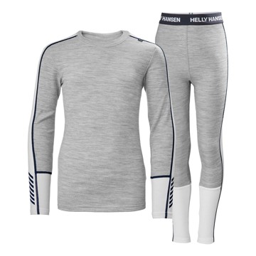 Camiseta Helly Hansen JR MIDWEIGHT SET Grey Melang