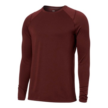 T-paita SAXX MASTER MW LONG SLEEVE CREW Dark Br