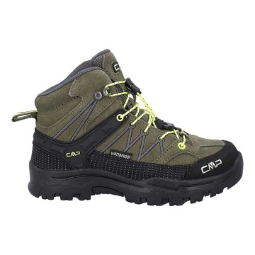 Chaussures CMP RIGEL MID WP OLIVE-YELLOW FLUO