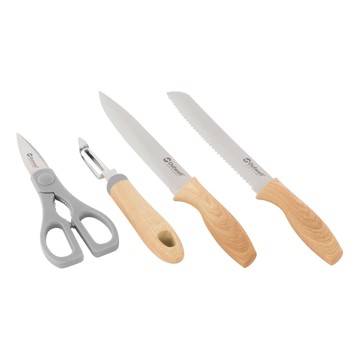 Bestek Outwell CHENA juego tijeras, cuchillos y pelador
