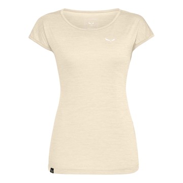 Marškinėliai Salewa PUEZ MELANGE DRY S/S TEE Oatmeal Melan
