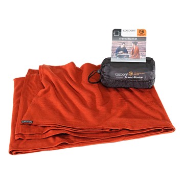 Leendő COCOON WOOL /SILK BLANKET Terracotta