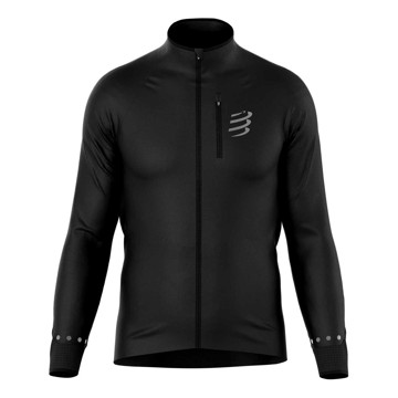 Giacca COMPRESSPORT HURRICANE WINDPROOF JKT M Black
