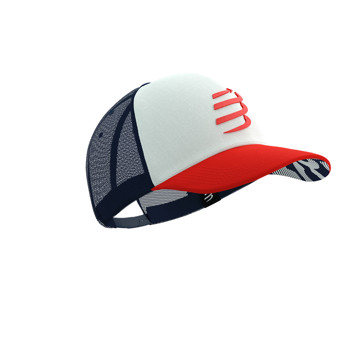 Czapka z daszkiem COMPRESSPORT TRUCKER CAP Sugar/Blues