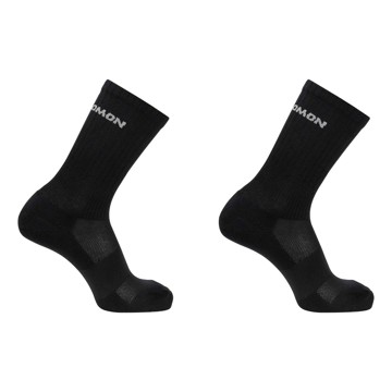 Ponožky Salomon EVASION CREW 2X BLACK/BLACK