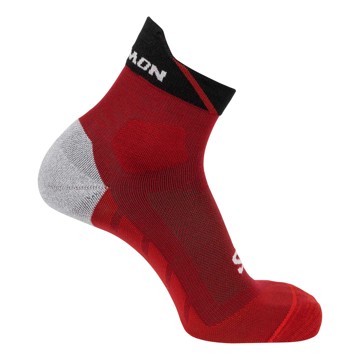 Meias Salomon SPEEDCROSS ANKLE RED DAHLIA/BLACK/Poppy