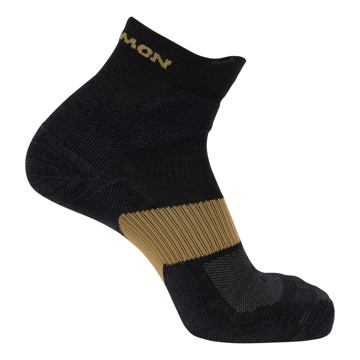 Meias Salomon X ULTRA QUARTER BLACK/Kelp/