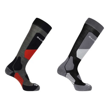 Sukat SALOMON SOCKS S/ACCESS 2-PACK BLACK/Beluga