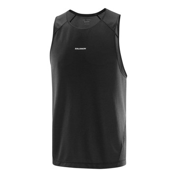 Camiseta Salomon Shkout Core Tank M Deep Black/