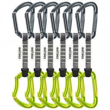 Jatkot Edelrid PURE SET Pack 6 x10cm Slate-Oasis