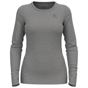 T-Shirt Odlo Top Crew Ls Merino 200 Steel Gre