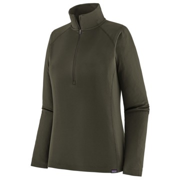 Póló Patagonia CAP MW ZIP NECK Pine Needle Green