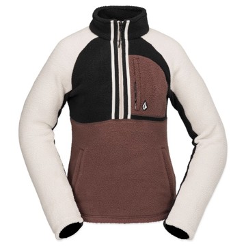 Jopica S Kapuco Volcom Demi Half Zip Mahogany