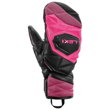 Kesztyű Leki Wcr Venom 3D Junior Mitt Black-Pink