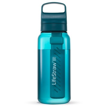 Gertuvė LIFESTRAW 2.0 WATER FILTER BOTTLE 1L TEAL
