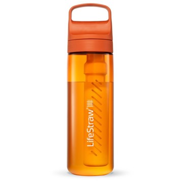 Fľaša na vodu LIFESTRAW 2.0 WATER FILTER BOTTLE 22OZ ORANGE