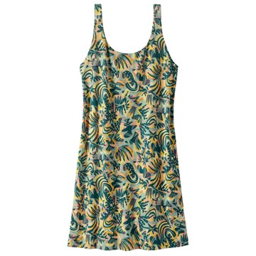 Vestito Patagonia MAIPO DRESS Wild Botanist: Tidal Teal