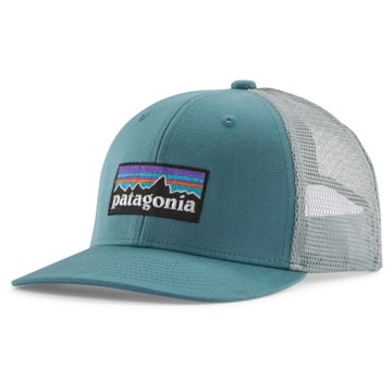 Hoed Patagonia K'S TRUCKER HAT P-6 Logo: Wetland Blue