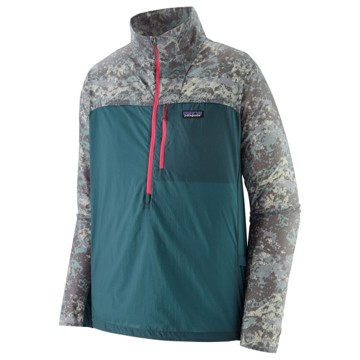 Jacka Patagonia HOUDINI STASH 1/2 ZIP P/O Wetland Blu