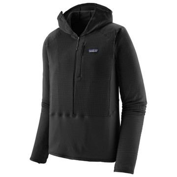 Fleece Patagonia R1 P/O HOODY Black