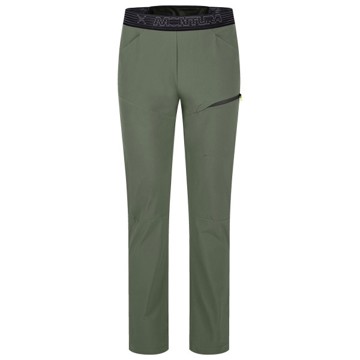 Nadrág MONTURA RISE PANTS Verde Salvia/Sunny Lime
