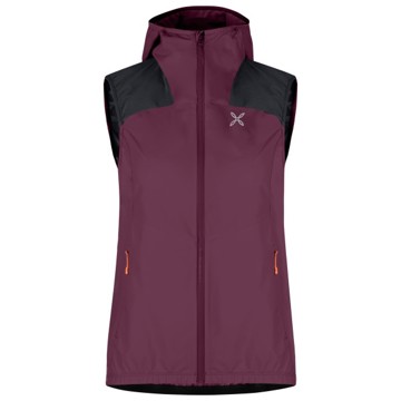 Vesta MONTURA RISE HOODED VEST WOMAN Vinaccia/Melon