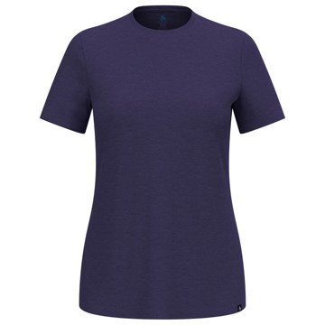 Póló Odlo Crew Ss Merino Tencel Plain Tee Eclipse