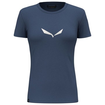 Marškinėliai Salewa SOLID DRY W T-SHIRT. Dark Denim
