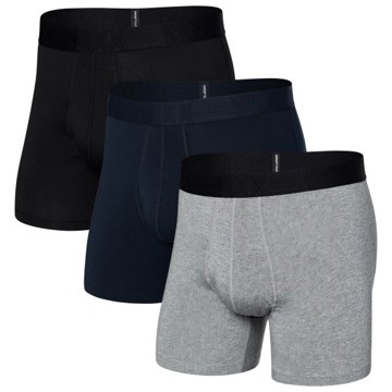 Slipy SAXX COOL BOXER BRIEF FLY 3PK Dk Gre