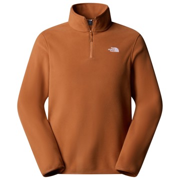 Fliskakna The North Face Glacier Fleece 1/4 Zip Jkt Burnt Umber