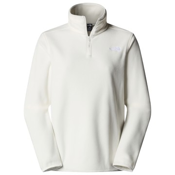 Fliskakna The North Face W Glacier 1/4 Zip White Dune