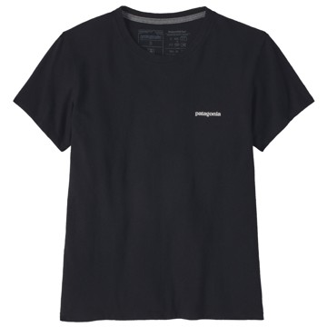 T-Shirt Patagonia P-6 Logo Resp-T Black