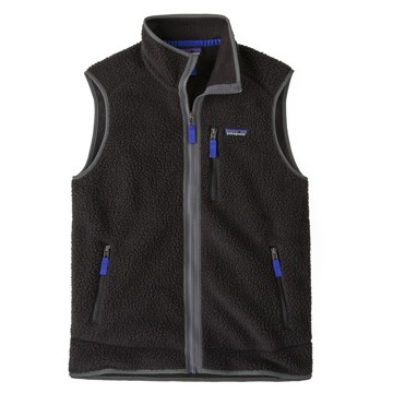 Vesta Patagonia MS RETRO PILE VEST Black W/Forge Grey