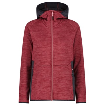 Fliskakna CMP WOMAN FIX HOOD Peony Mel