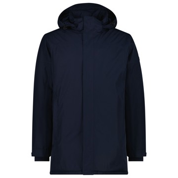 Parka Cmp Zip Hood Black Blue