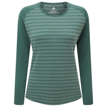 Koszulka Mountain equipment REDLINE LS WMN'S TEE Fern Stripe/Fern