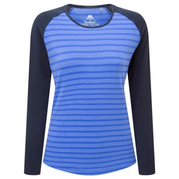 Maglietta Mountain equipment REDLINE LS WMN'S TEE Vivid Stripe/Cosmos