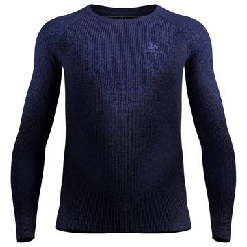 T-Shirt Odlo Bl Top Crew Ls Perf Warm Blackcomb Skipp