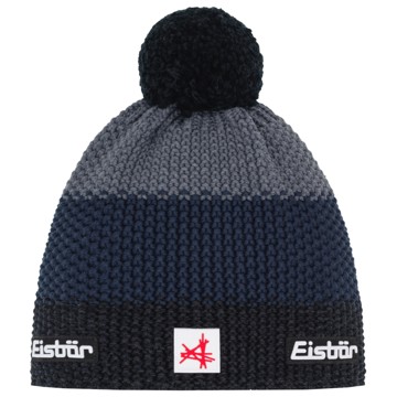 Bonnet EISBAR Star Pompon SA schwarzmel-d.cobalt-a