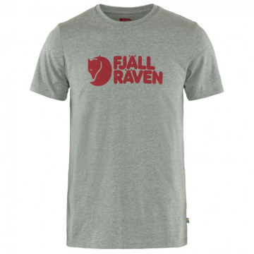 Marškinėliai FJÄLLRÄVEN LOGO T-SHIRT M Grey Melange