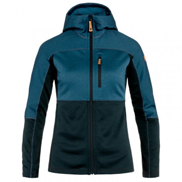 Giacca FJÄLLRÄVEN TRAIL FLEECE W Dark Navy-Indigo B