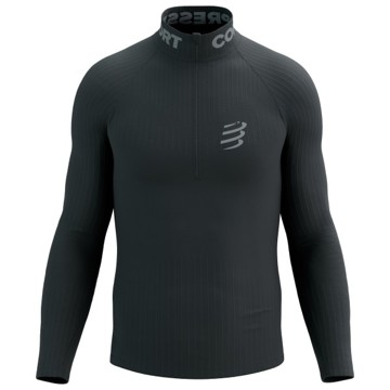 Tričko COMPRESSPORT THERMO HZ LS TOP Black
