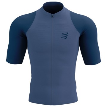 Tričko COMPRESSPORT RACING POSTURAL SS TOP M Indigo/Bl